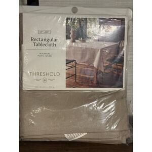 Threshold Rectangular Tablecloth 60 x 120 Beige- NEW in Package